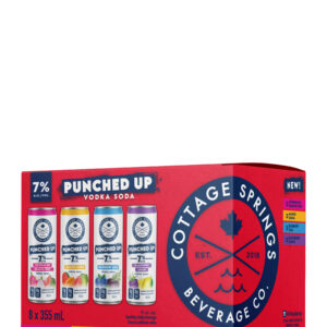 Cottage Springs Punched Up Vodka Soda Mixed (8 pack)