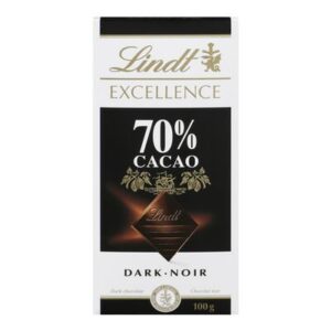 Lindt 70% Cacao Dark Chocolate Bar