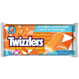 Twizzlers Orange Cream Pop Filled Licorice Twists