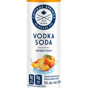 Cottage Springs Peach Vodka Soda (355 ml)