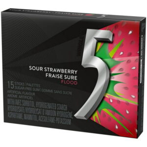 5 Sour Strawberry Gum