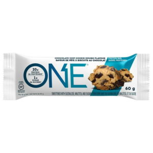 One Chocolate Chip Cookie Dough Protein Bar