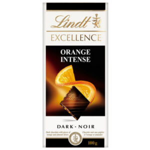 Lindt Excellence Orange Intense Dark Noir